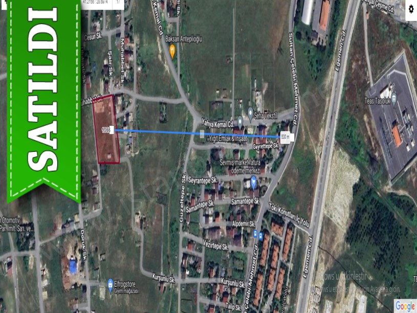 Arnavutköy Taşolukta Satılık Arsa , 250 m2 Hisseli Merkezde