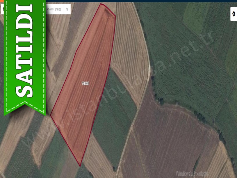 Kırklareli Vize Çakıllı Köyünde Satılık Arsa , 761 m2 Hisseli Arsa