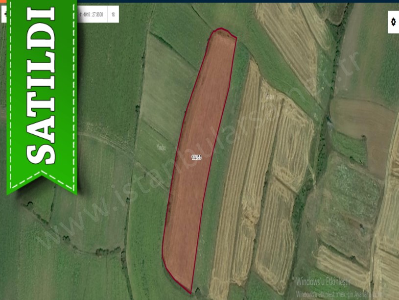 Kırklareli Vize Çakıllı Köyünde Satılık Arsa , 271 M2 Hisseli 