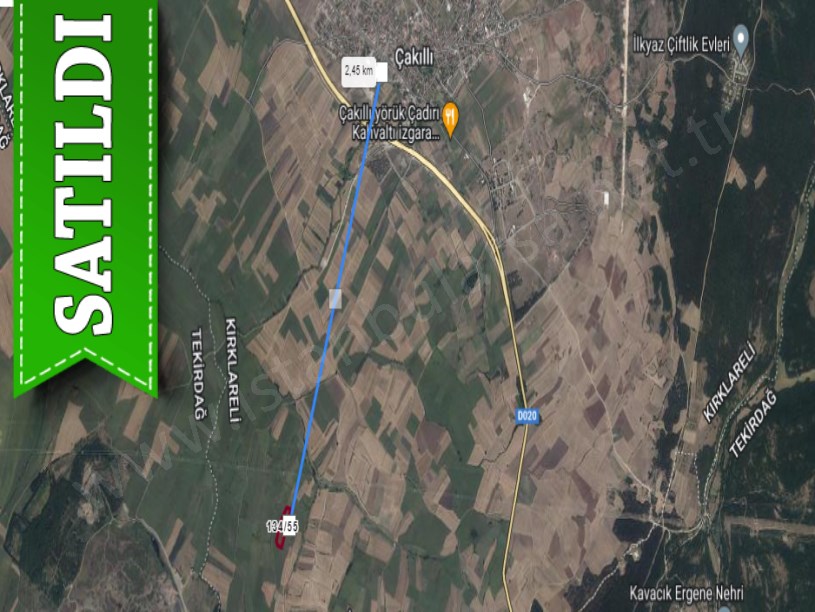 Kırklareli Vize Çakıllı Köyünde Satılık Arsa , 271 M2 Hisseli 