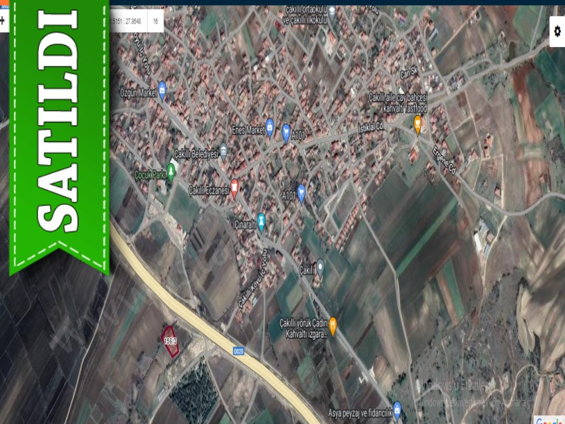 Kırklareli Vize Çakıllı Köyünde Satılık Arsa , 168 m2 Yolu Var Evlerin Yakını
