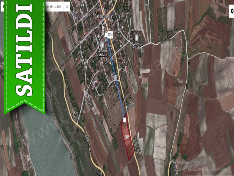 Arnavutköy Sazlıbosnada Satılık Arsa , 350 M2 Cadde Cephe Çevrilebilir 