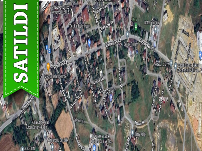 Arnavutköy Haraççıda Satılık Arsa , 136 M2 İmarlı Müstakil Yolu Var