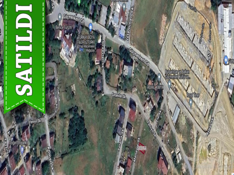 Arnavutköy Haraççıda Satılık Arsa , 136 M2 İmarlı Müstakil Yolu Var