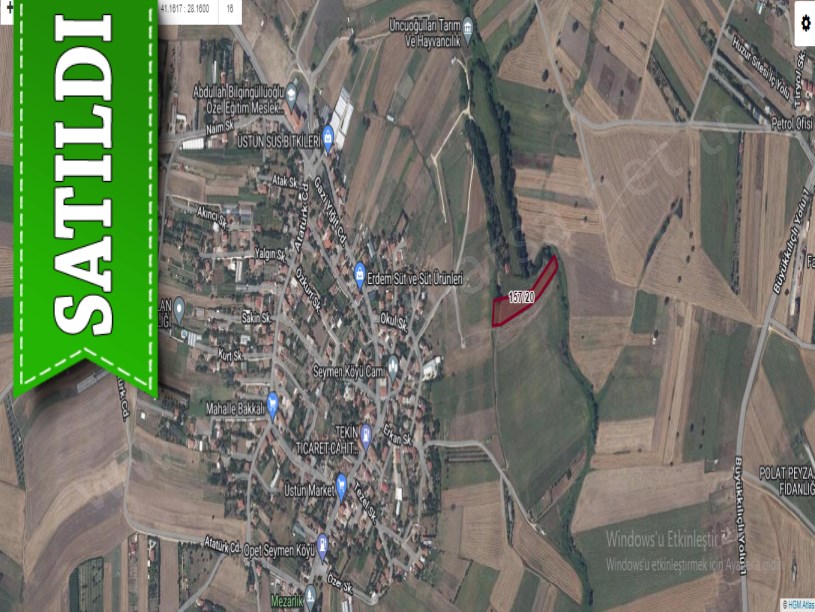 Silivri Seymende Satılık Tarla , 5,584 m2 Müstakil Evlerin Yakını