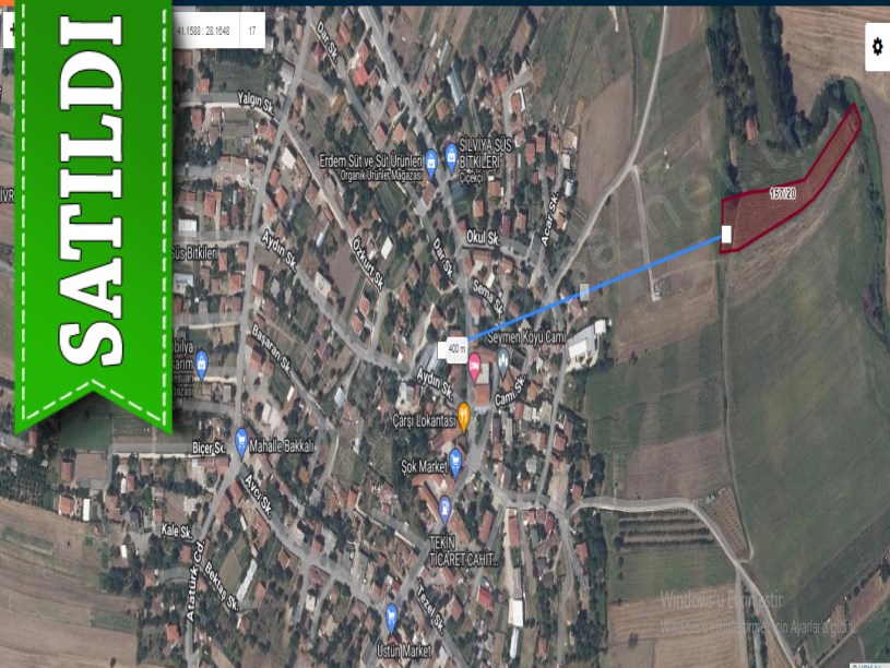 Silivri Seymende Satılık Tarla , 5,584 m2 Müstakil Evlerin Yakını