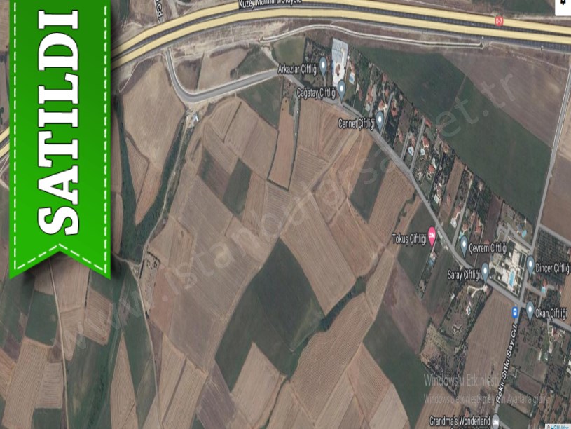 Silivri Fenerköyde Satılık Arsa , 425 M2 Bağ Tapulu Müstakil Otobana Yakın