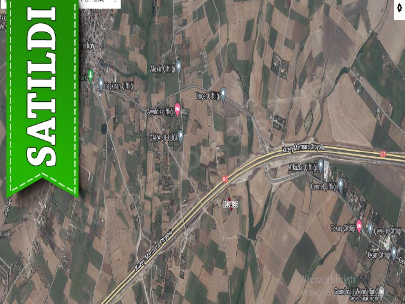 Silivri Fenerköyde Satılık Arsa , 425 M2 Bağ Tapulu Müstakil Otobana Yakın
