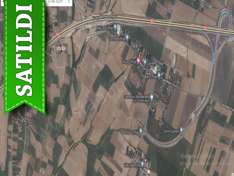 Silivri Fenerköyde Satılık Arsa , 425 M2 Bağ Tapulu Müstakil Otobana Yakın