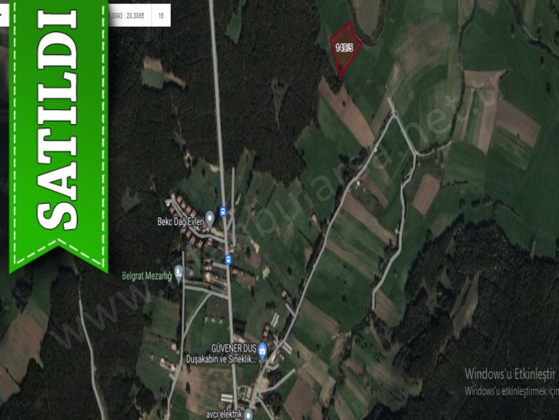 Çatalca Belgratta Satılık Arsa , 264 M2 Evlere Yakın Hisseli