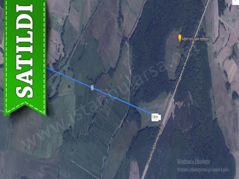 Çatalca Çiftlikköyde Satılık Arsa , 416 M2 Yolu Var Hisseli