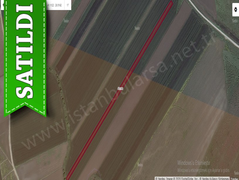 Çatalca Ferhatpaşada Satılık Arsa , 347 M2 Yolu Var Hisseli