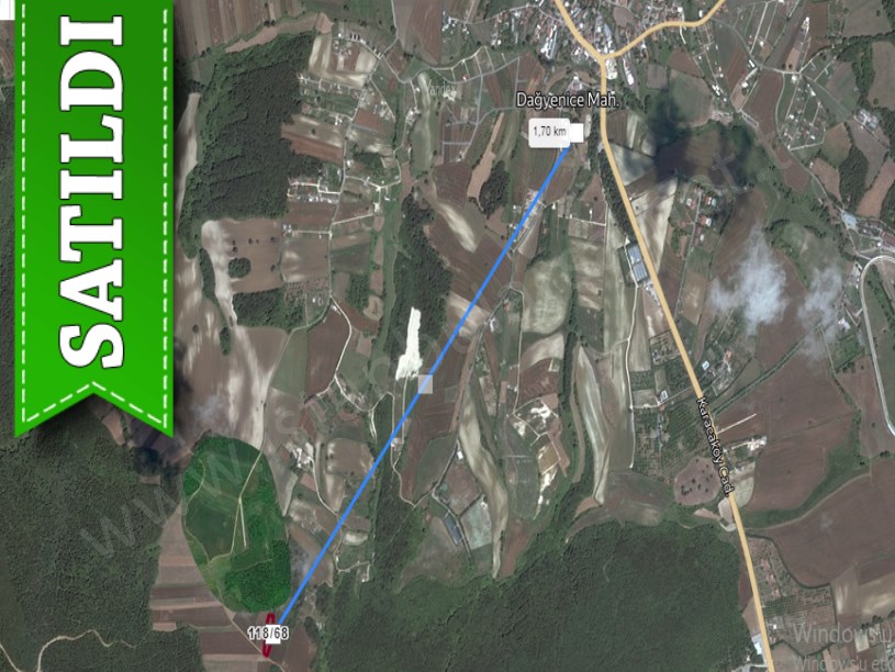 Çatalca Dağyenicede Satılık  Arsa , 256 M2 Çevrili Yola Cephe Hisseli