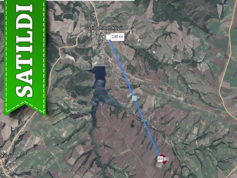 Edirne Uzunköprü Gazimehmet Köyü Satılık Arsa , 334 m2 Yolu Var Hisseli