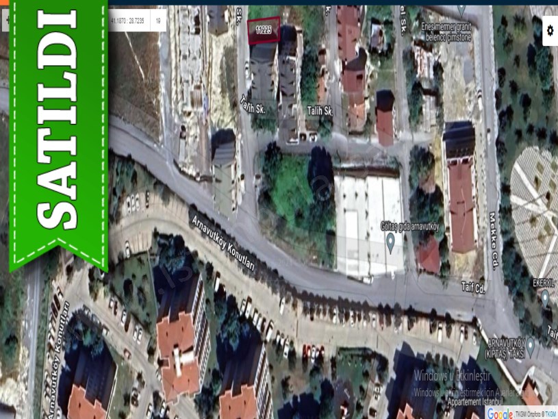 Arnavutköy Mustafa Kemalpaşa Mah Satılık Arsa , 110 M2 Müstakil 3 Kat İmarlı Merkezde