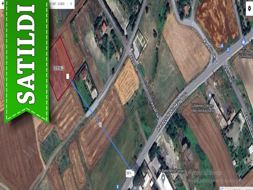 Arnavutköy Haraççıda Satılık Arsa , 860 M2 Evlerin Yakını 2 Kat İmarlı Hisseli 