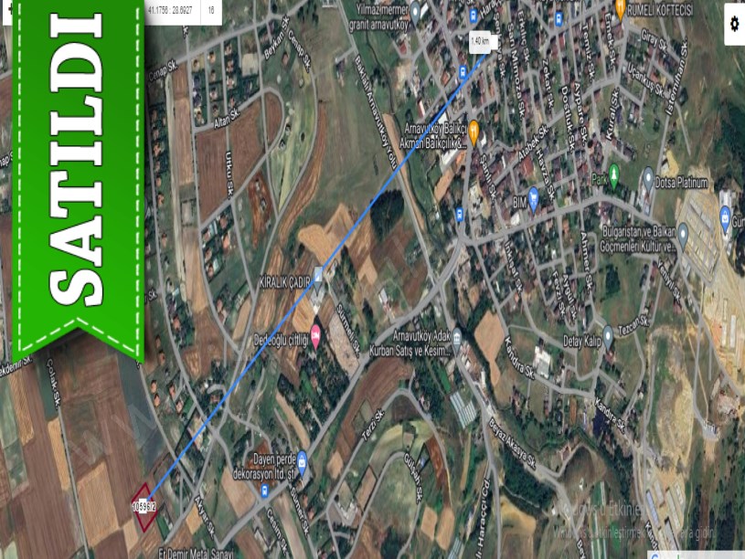 Arnavutköy Haraççıda Satılık Arsa , 860 M2 Evlerin Yakını 2 Kat İmarlı Hisseli 