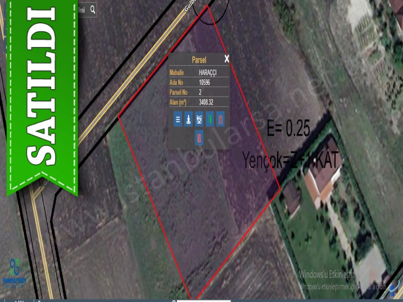 Arnavutköy Haraççıda Satılık Arsa , 860 M2 Evlerin Yakını 2 Kat İmarlı Hisseli 