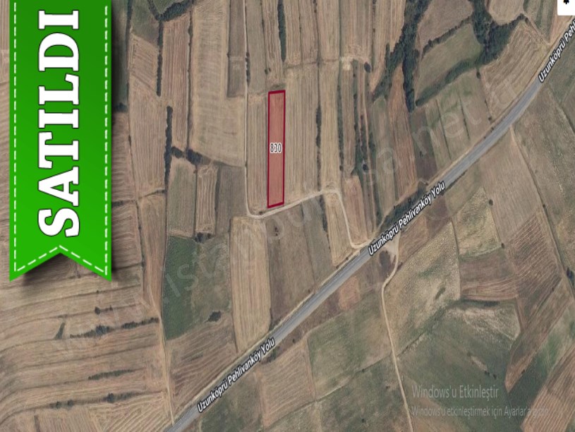Edirne Uzunköprü Muhacırkadı Köyü Satılık Arsa , 337 M2 Caddeye Yakın Yolu Var