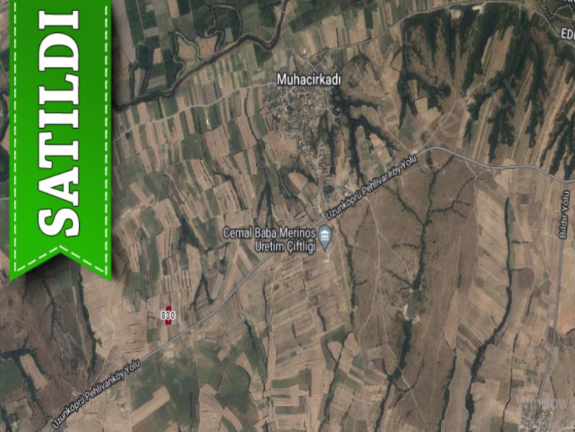 Edirne Uzunköprü Muhacırkadı Köyü Satılık Arsa , 337 M2 Caddeye Yakın Yolu Var