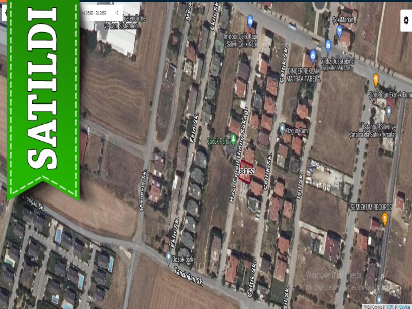 İstanbul Silivri Cumhuriyet Mah, Satılık Arsa , 260 m2 Müstakil Merkezde Denize Yakın 