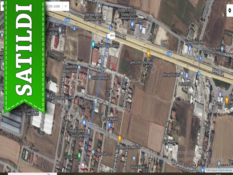 İstanbul Silivri Cumhuriyet Mah, Satılık Arsa , 260 m2 Müstakil Merkezde Denize Yakın 