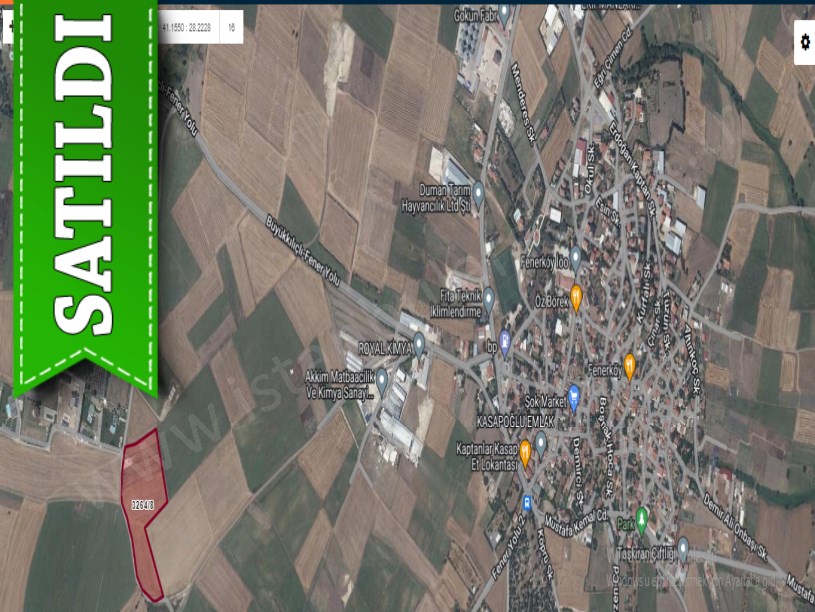 Silivri Fenerköyde Satılık Arsa , 230 M2 Hisseli Çaplı Çevrili 