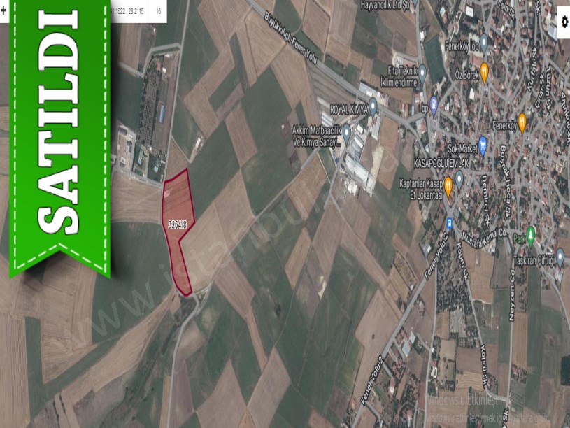 Silivri Fenerköyde Satılık Arsa , 230 M2 Hisseli Çaplı Çevrili 