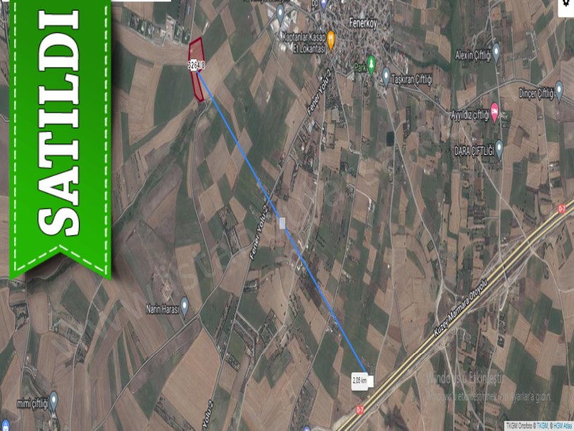 Silivri Fenerköyde Satılık Arsa , 230 M2 Hisseli Çaplı Çevrili 