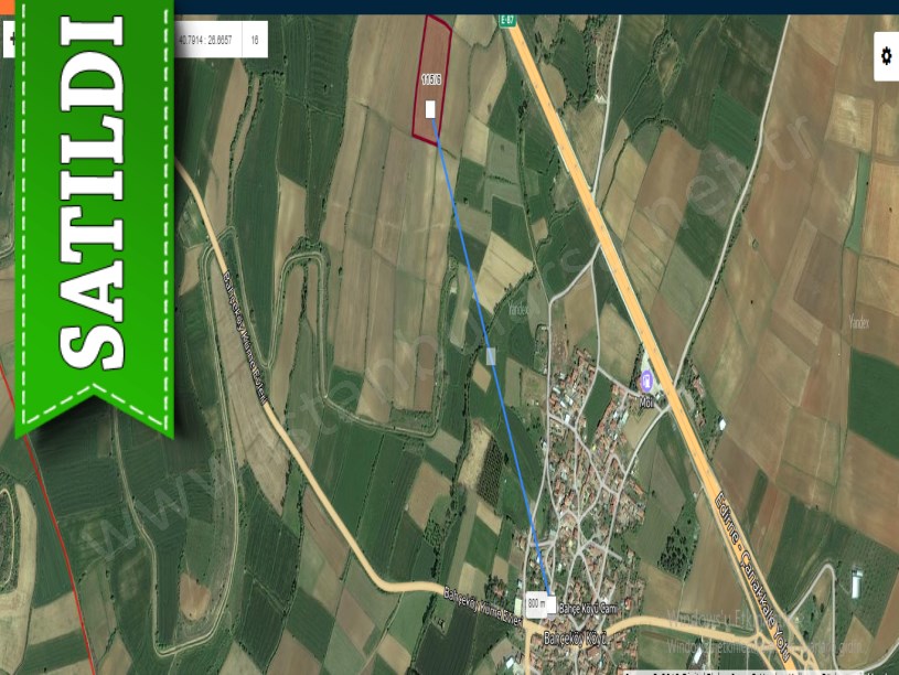 Edirne Keşan Bahçeköy Köyü Satılık Arsa , 211 m2 Hisseli 