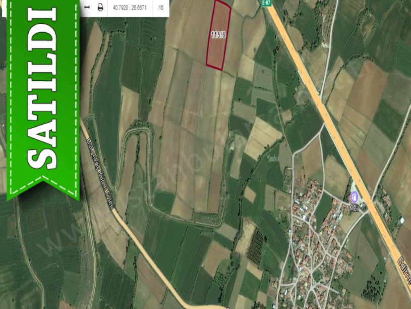 Edirne Keşan Bahçeköy Köyü Satılık Arsa , 211 m2 Hisseli 