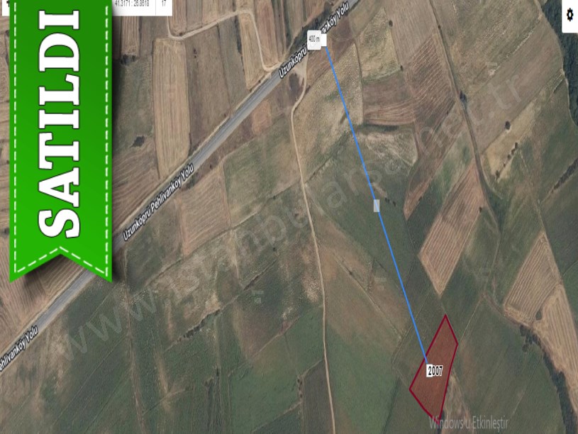 Edirne Uzunköprü Muhacırkadı Köyü Satılık Arsa , 650 M2 Hisseli 