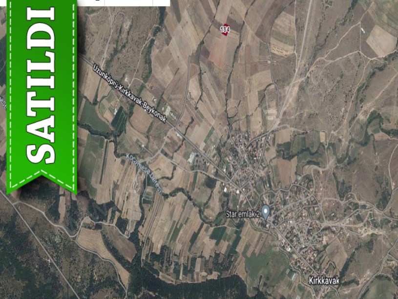 Edirne Uzunköprü Kırkkavak Köyünde Satılık Arsa , 300 metre Hisseli 