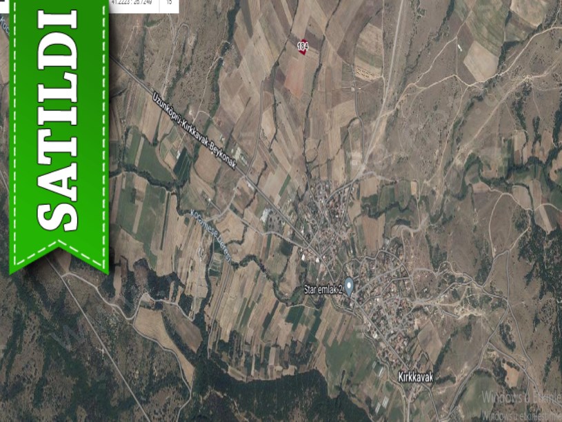 Edirne Uzunköprü Kırkkavak Köyünde Satılık Arsa , 300 metre Hisseli 