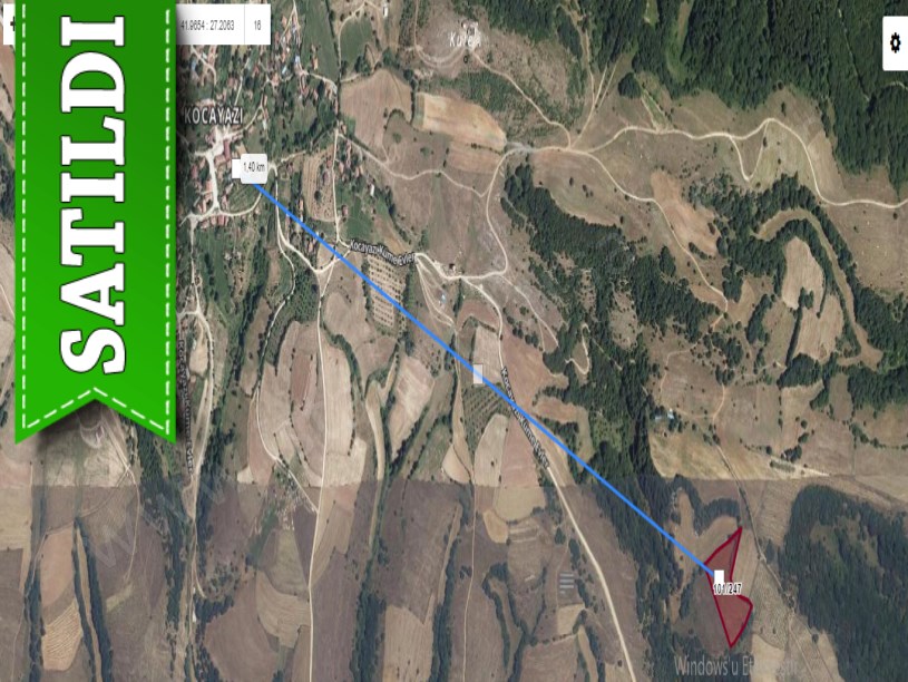 Kırklareli Kofçaz Kocayazı Köyünde Satılık Tarla , 8,155 m2 Müstakil