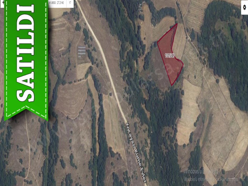 Kırklareli Kofçaz Kocayazı Köyünde Satılık Tarla , 8,155 m2 Müstakil