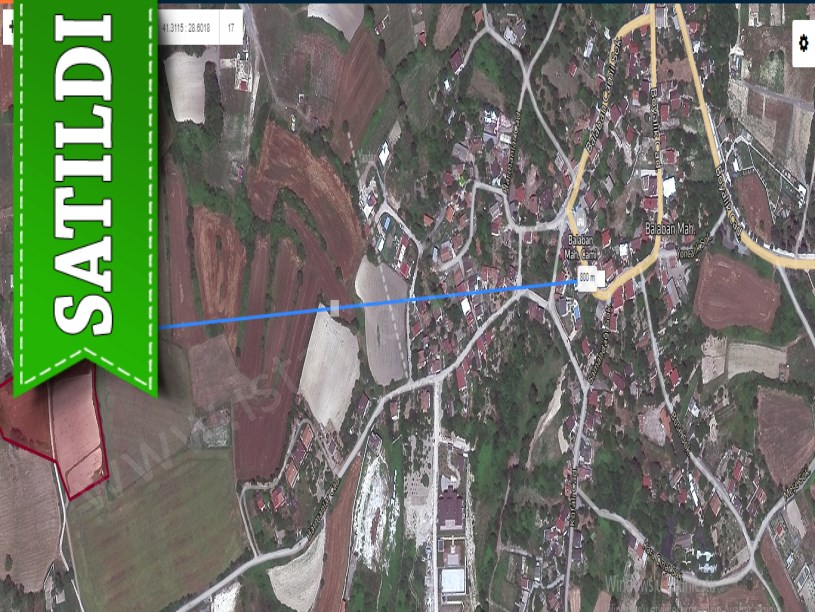 Arnavutköy Balabanda Satılık Arsa , 1,070 m2 Çevrili Evlerin Yakını Yolu Var