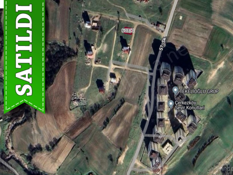 Tekirdağ Çerkezköy Kızılpınar Mah, Satılık Arsa , 300 M2 Merkezde Müstakil