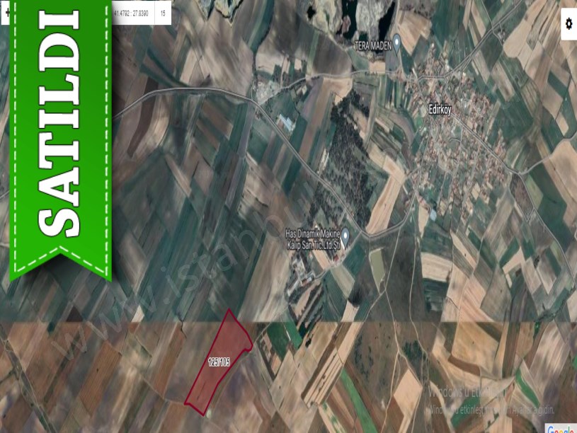 Tekirdağ Saray Edirköyde Satılık Arsa , 347 M2 Hisseli Yolu Var 