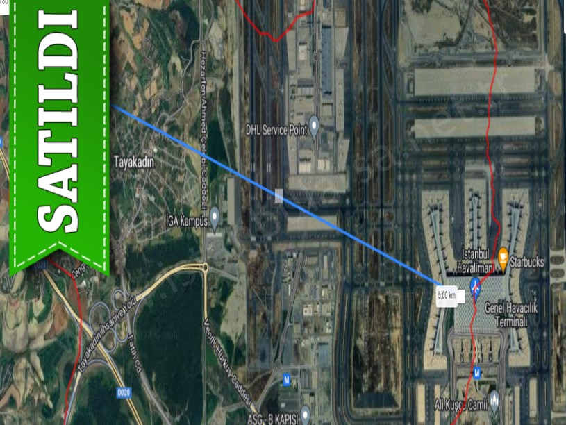 Arnavutköy Tayakadın Satılık Arsa , 623 m2 İmarlı Merkezde Yolu Var