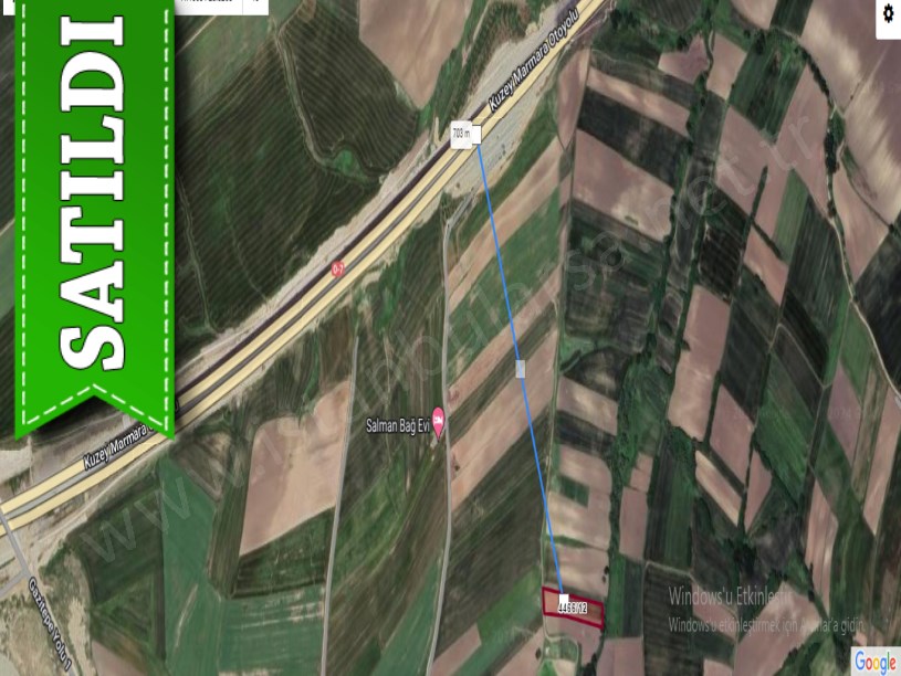 Silivri Gazitepede Satılık Tarla , 5,187 M2 Müstakil Yolu Var