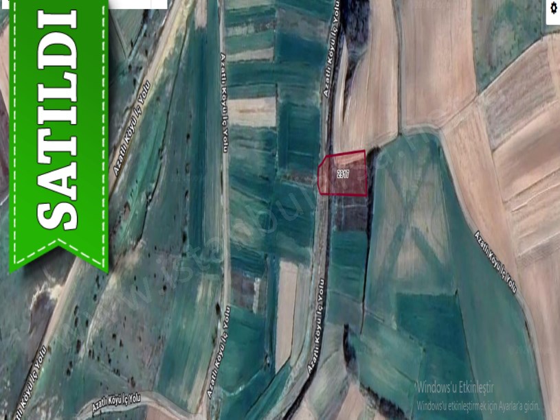 Edirne Havsa Azatlı Köyünde Satılık Arsa , 174 M2 Köy Yoluna Cephe Hisseli 