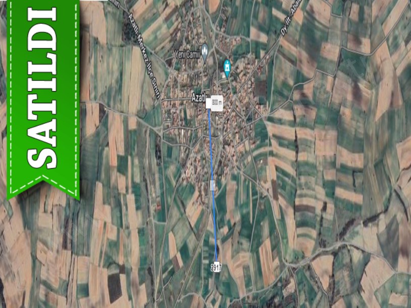 Edirne Havsa Azatlı Köyünde Satılık Arsa , 174 M2 Köy Yoluna Cephe Hisseli 