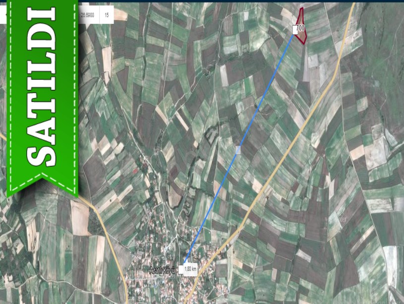 Edirne Havsa Azatlı Köyünde Satılık Arsa , 910 M2 Hisseli 