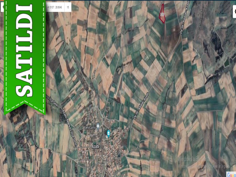 Edirne Havsa Azatlı Köyünde Satılık Arsa , 910 M2 Hisseli 