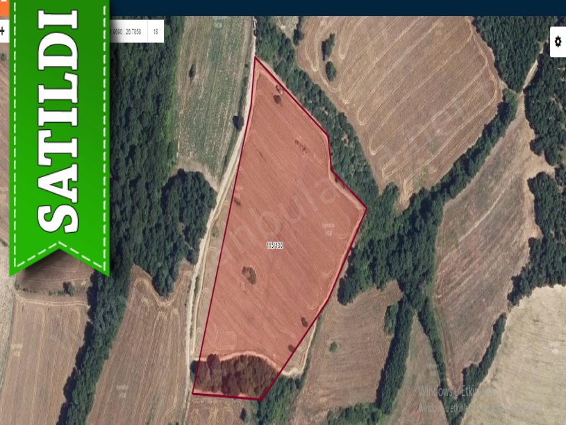 Edirne Lalapaşa Kalkansöğüt Köyü  Satılık Tarla , 19,315 M2 Yolu Var Müstakil