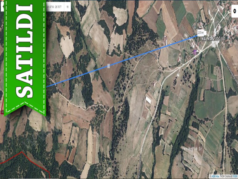 Edirne Lalapaşa Kalkansöğüt Köyü  Satılık Tarla , 19,315 M2 Yolu Var Müstakil