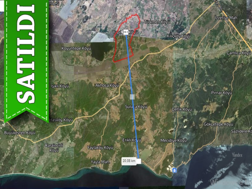 Edirne İpsala Yapıldak Köyü Satılık Arsa , 288 m2 Köy İçi Müstakil Yolu Var