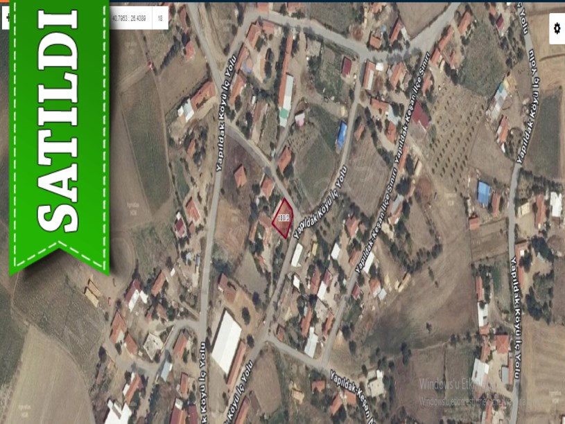 Edirne İpsala Yapıldak Köyü Satılık Arsa , 288 m2 Köy İçi Müstakil Yolu Var