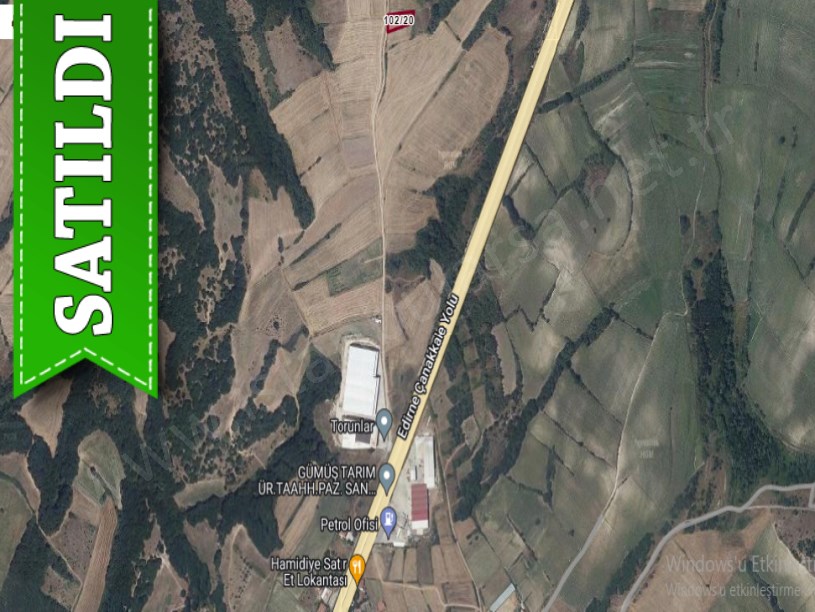 Edirne Uzunköprü Hamidiye Köyünde Satılık Arsa , 162 m2 Yolu Var 